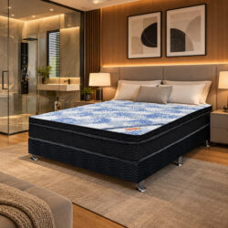 Conjunto Cama Box Ortobom Padrão Molas Ensacadas 1.38 M x 1.88 M Ortobom