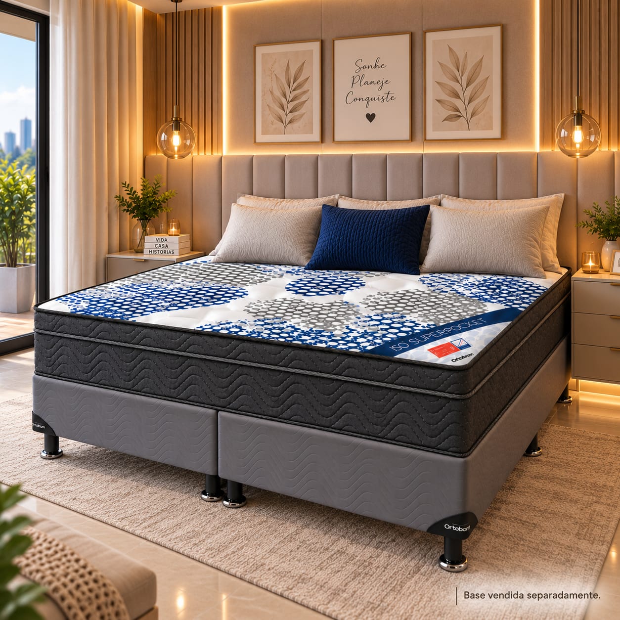 Colchão Ortobom Queen 1.58 M x 1.98 M Molas Ensacadas