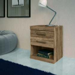 Mesa de Cabeceira com 2 Gavetas