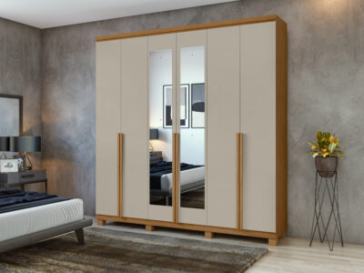 Guarda Roupa Casal 6 Portas e 4 Gavetas 10x de R$ 299,90 - Image 3