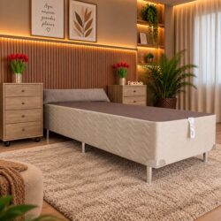 Base Box Sommier Ortobom Camurça Solteiro Por apenas 10x de R$49,90 sem juros no cartão.