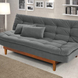 Sofá Cama Prático com 3 posições com Molas 12x de R$224,92.