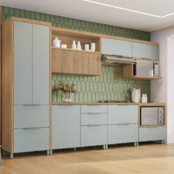 Cozinha Modulada 7 Peças 100% MDF 7 Portas 7 Gavetas Marquesa