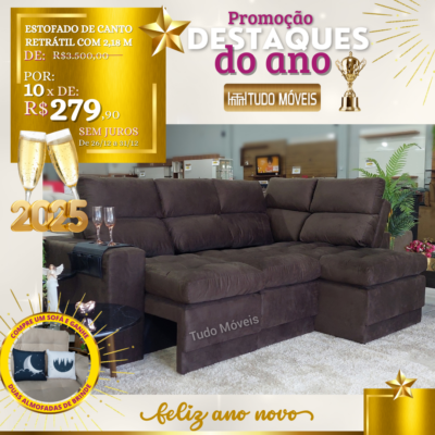 Estofado de Canto Retrátil com 2.18 M 10x de R$ 279,90 - Image 3