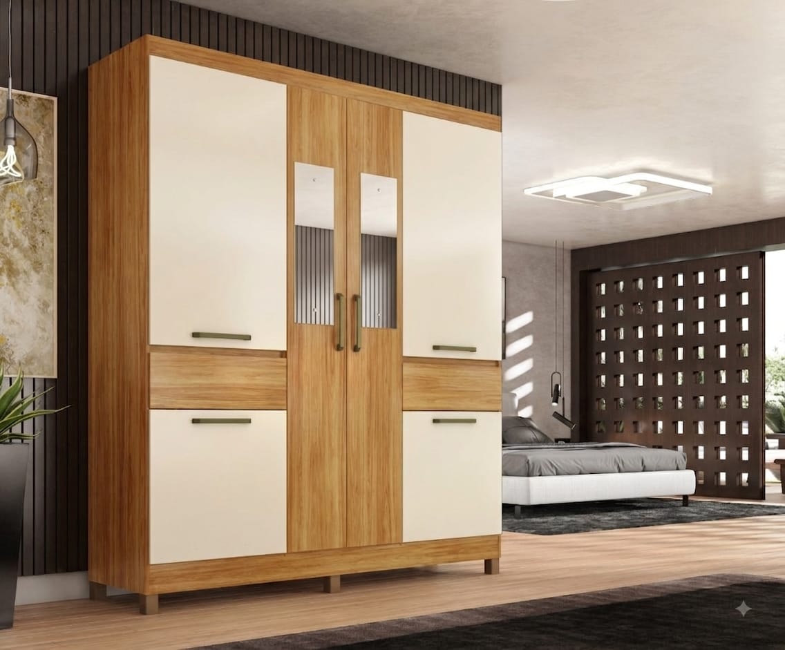 Roupeiro Casal Compacto 6 Portas - Imagem 2
