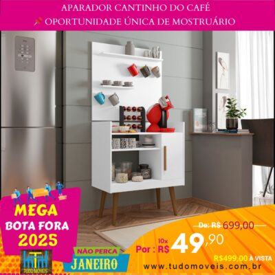 Aparador Cantinho do Café 10x de R$ 49,90