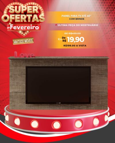 Painel Slim para TV até 60" com Brinde 10x de R$ 19,90 - Image 2