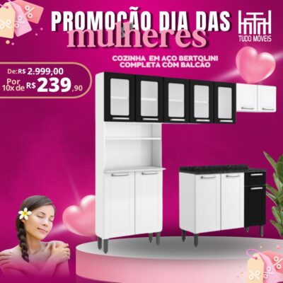 Cozinha Bertolini Multipla 4 Peças 10x de R$ 239,90