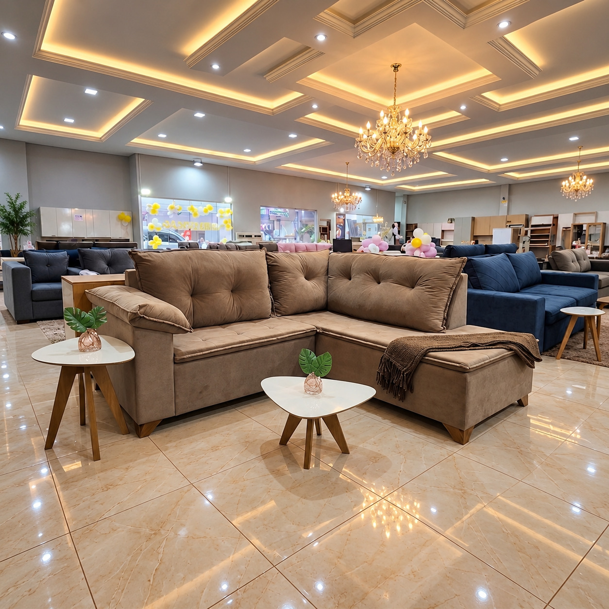 Sofá de Canto com Chaise Por apenas 10x de R$299,90 sem juros no cartão .