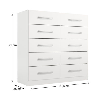 Cômoda Compacto 10 Gavetas 10x de R$ 79,90 - Imagem 5