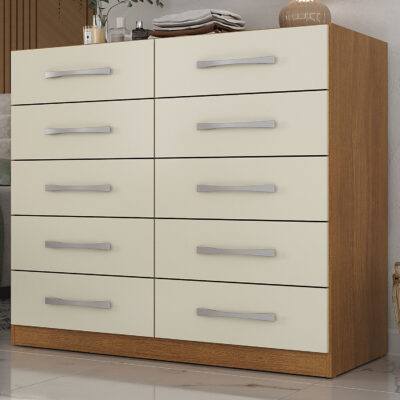 Cômoda Compacto 10 Gavetas 10x de R$ 79,90