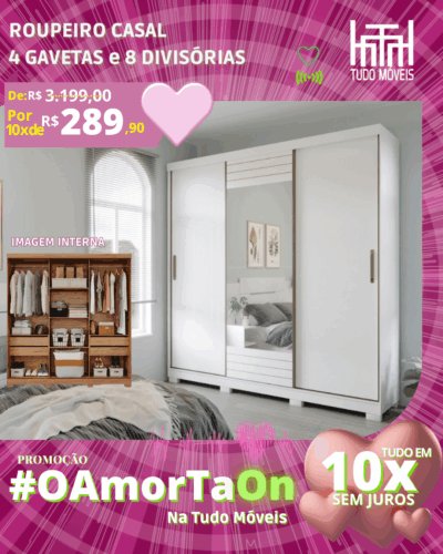 Roupeiro Buzios por apenas10x de R$ 289,90 sem juros no cartão