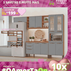 Cozinha Larissa por apenas 10x de R$ 199,90 sem juros no cartão