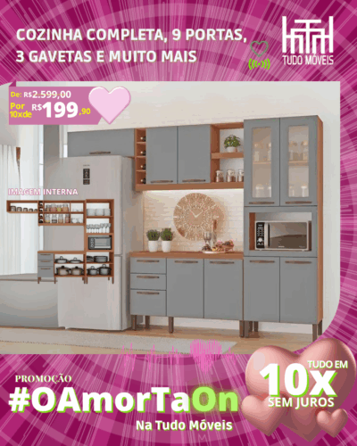 Cozinha Larissa por apenas 10x de R$ 199,90 sem juros no cartão