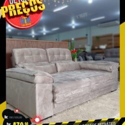 Sofá reclinável por apenas 10x de R$ 439,90