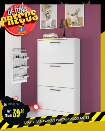 Sapateira havana 3 portas por apenas 10x de R$39,90 - Image 2