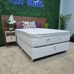 Conjunto Box Ortobom – New Fredoom + Base Corino