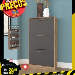 Sapateira havana 3 portas por apenas 10x de R$39,90