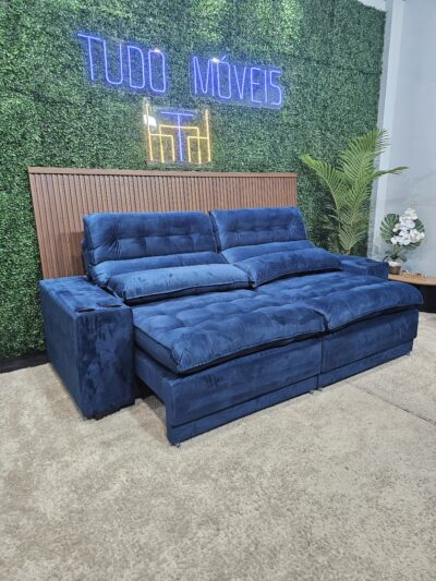 Sófá Retrátil Reclinável com mega Ppillowtop e porta copos 10x de R$359,90 SEM JUROS - Imagem 5