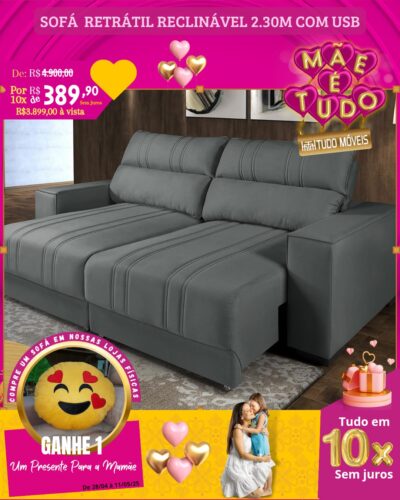 Sofá caribe de R$4.900,00 Por apenas 10x de  R$389,90 sem juros no cartão - Imagem 3