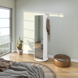 Sapateira Giratória com Espelho Inteiriço