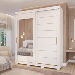Roupeiro Casal 100% MDF 4 Gavetas 2 Portas