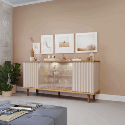 Balcão Buffet com Cristaleira