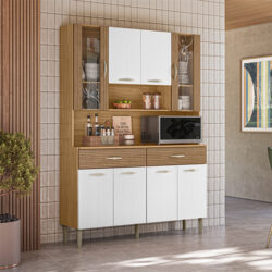 Kit Cozinha 100% MDF com 8 Portas