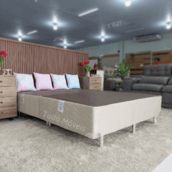 Base Box Sommier Ortobom Camurça Queen Size