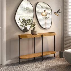 Aparador Decorativo em Couro Ecológico