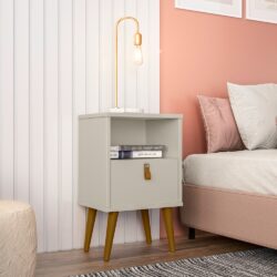 Mesa de Cabeceira Retrô com Gaveta