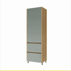 Paneleiro 100% MDF – 2 Portas e 2 Gavetas