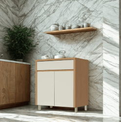 Balcão 2 Portas 1 Gaveta - 100% MDF