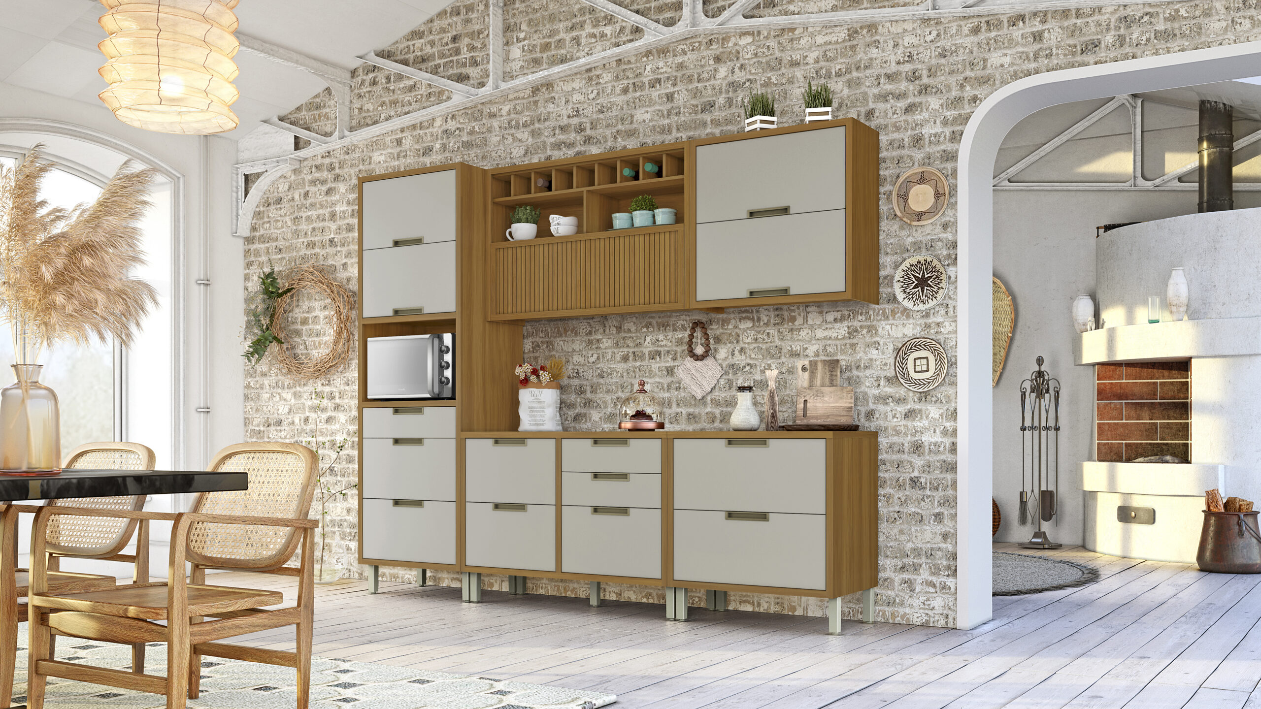 Composição "D" - Cozinha Imperatriz 5 Peças | 100%