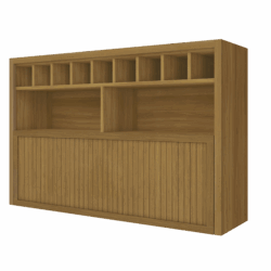 Armário Aéreo 1 Porta Basculante com Adega e Nicho – 100% MDF