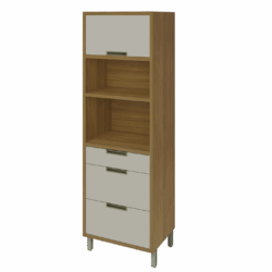 Paneleiro 100% MDF - 2 Portas 3 Gavetas - Condessa
