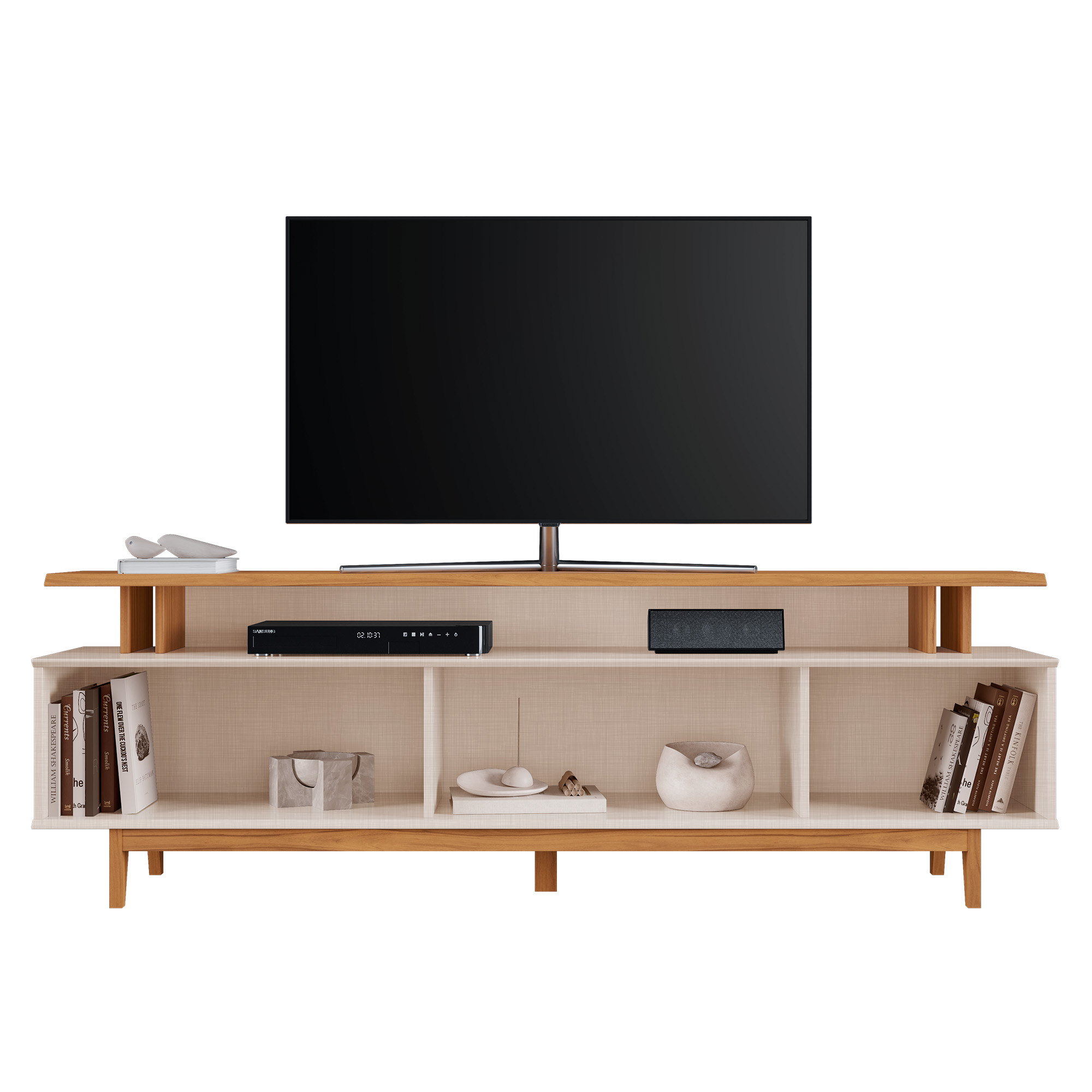 Bancada 100% MDF 2 portas - P/ TV's até 75" - Imagem 6