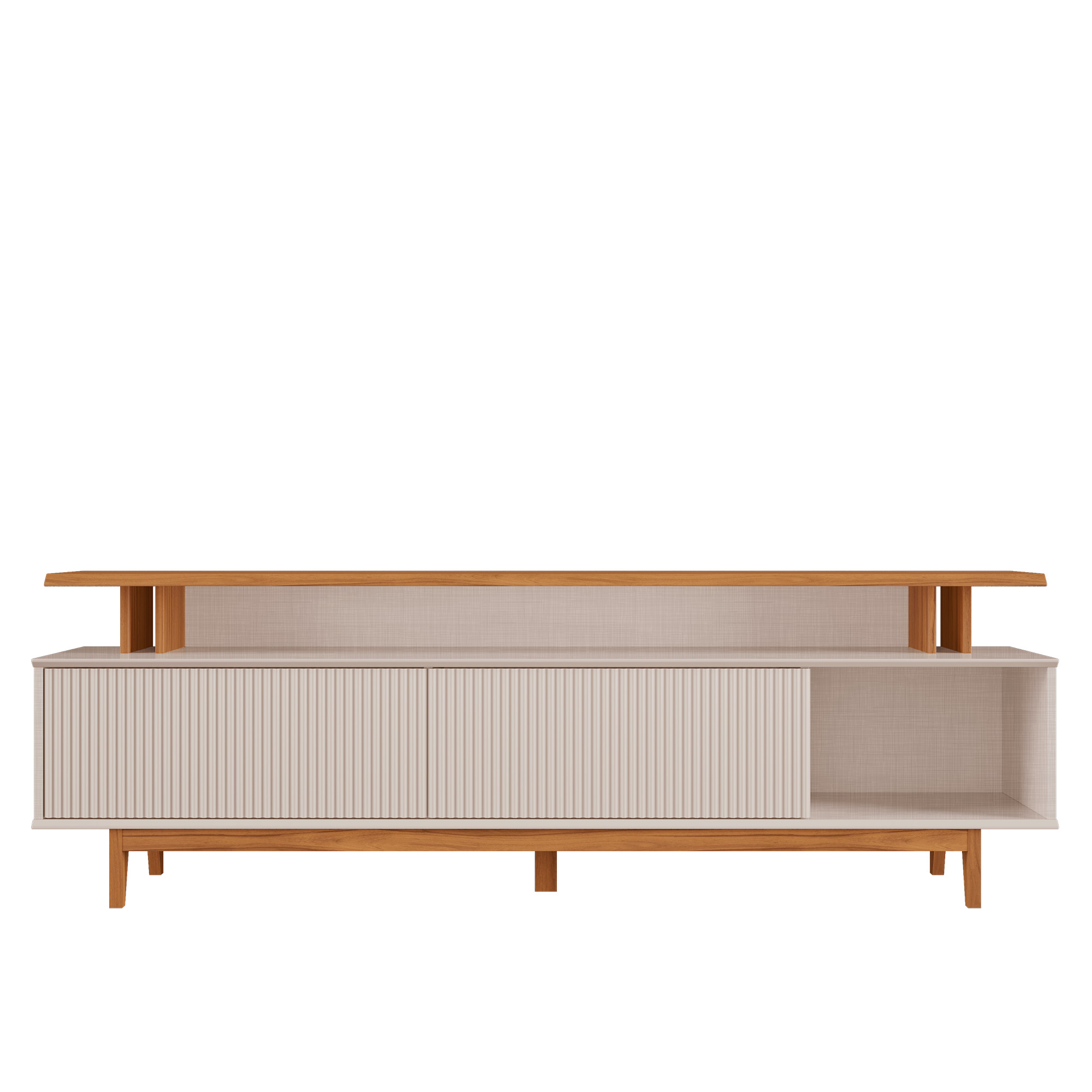 Bancada 100% MDF 2 portas - P/ TV's até 75" - Imagem 7