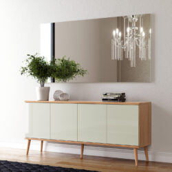 Buffet100% MDF vom Gaveta Interna + Pés em Madeira.