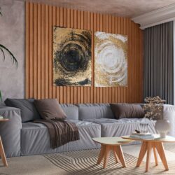 Conjunto de Três Mesas de Centro e Lateral Orgânica 100% MDF.