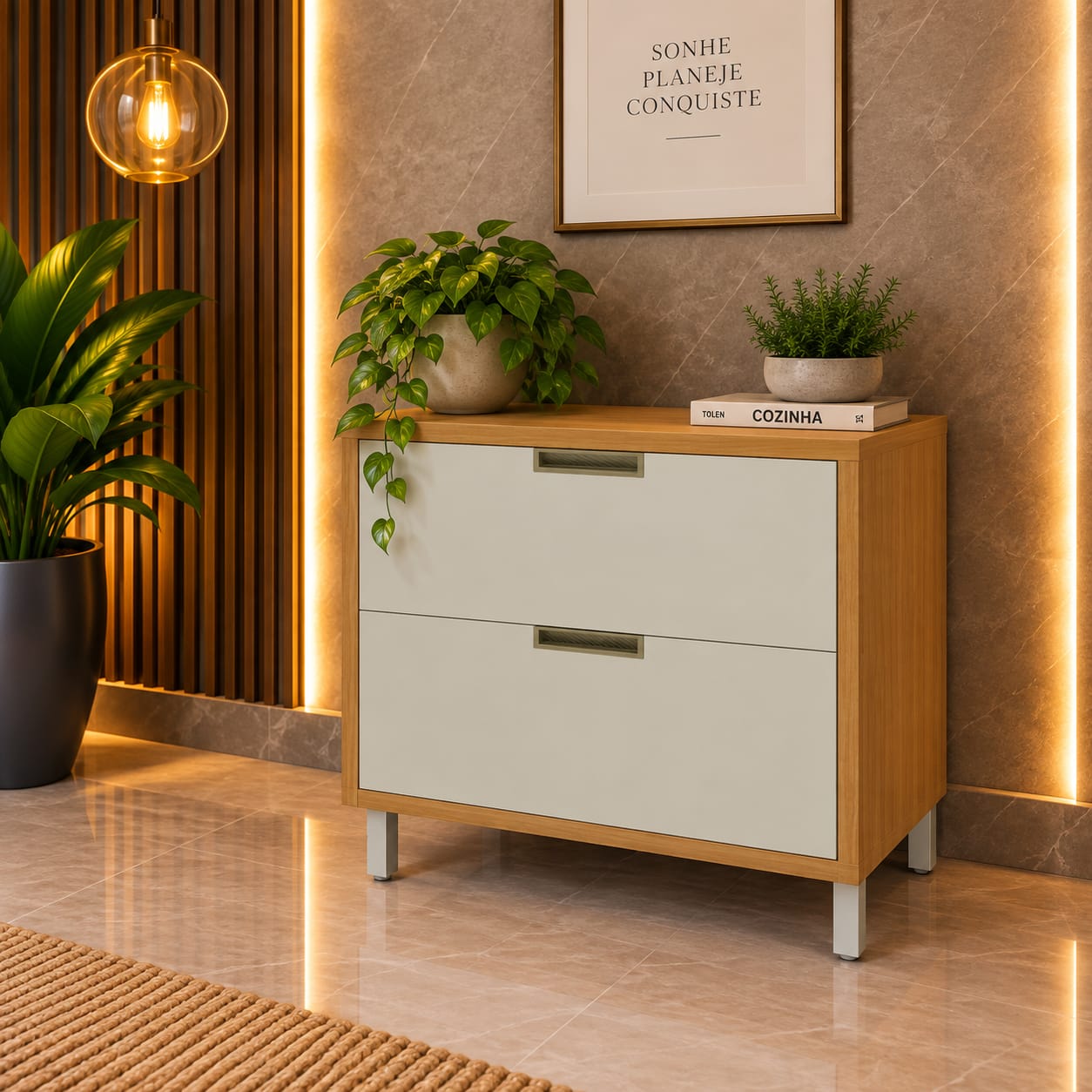 Balcão1 Porta e uma Gaveta Imperatriz – 100% MDF Por apenas 10x de R$110,00 sem juros. - Imagem 3