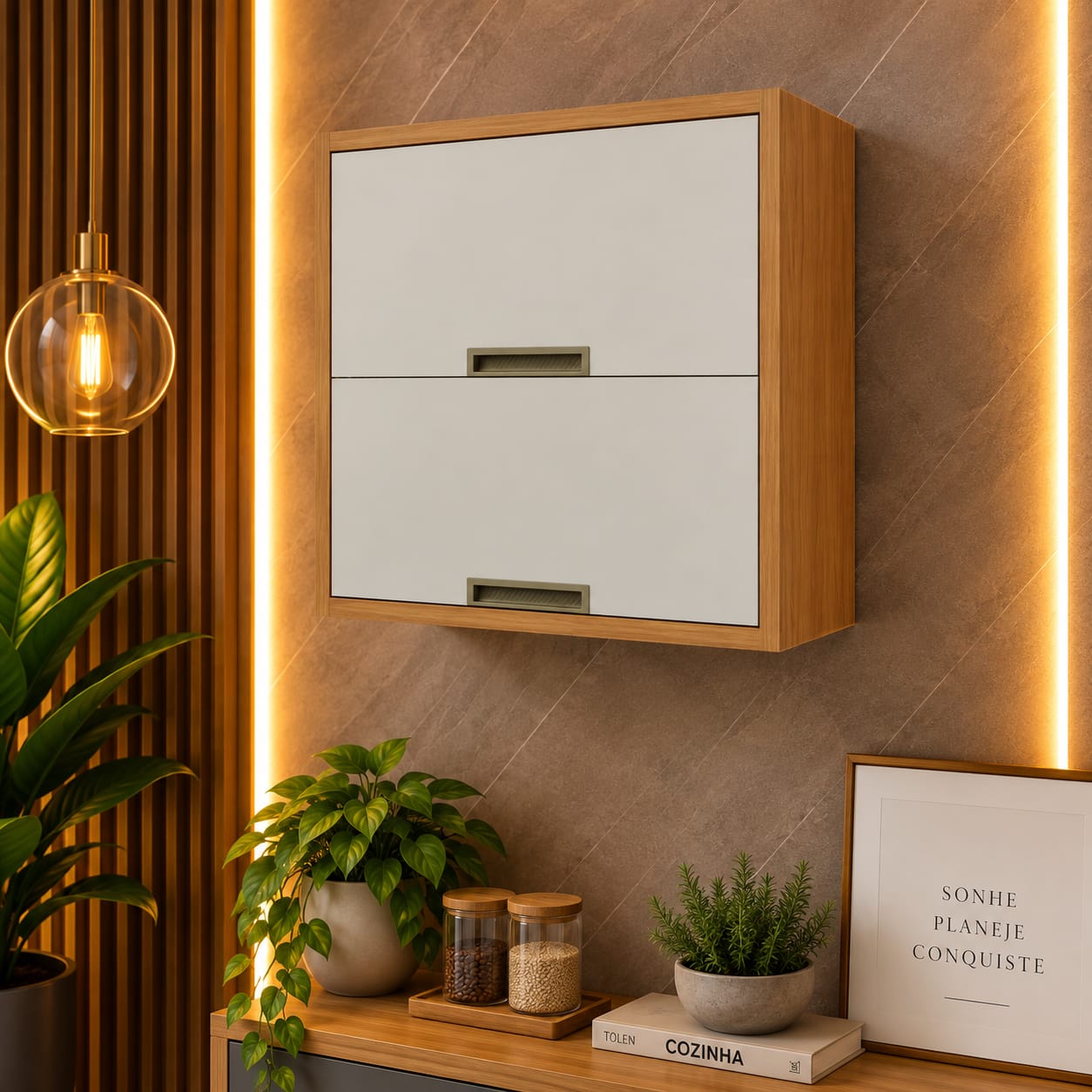 Armário Aéreo 2 Portas - 100% MDF 10x de R$79,90.