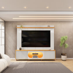 HOME COM LED E 2 PORTAS, P/ TV'S ATÉ 75"