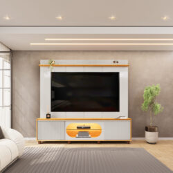 HOME COM LED E 2 PORTAS, P/ TV'S ATÉ 75"