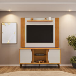 RACK COM PAINEL 2 PORTAS PARA TV'S ATÉ 60"