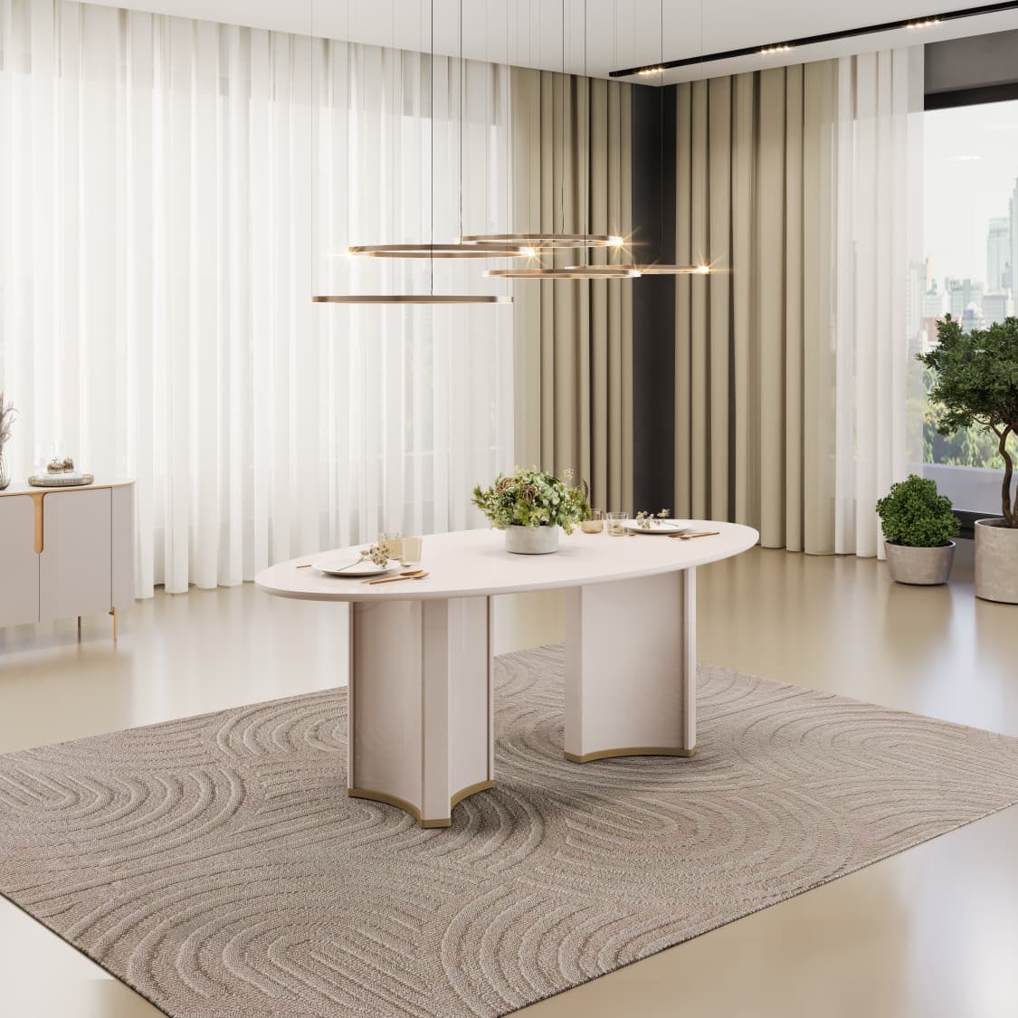 MESA ORGÂNICA AVULSA 2.18 M