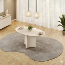 MESA ORGÂNICA PARA ATÉ 6 LUGARES