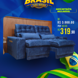 SOFÁ RETRÁTIL RECLINÁVEL