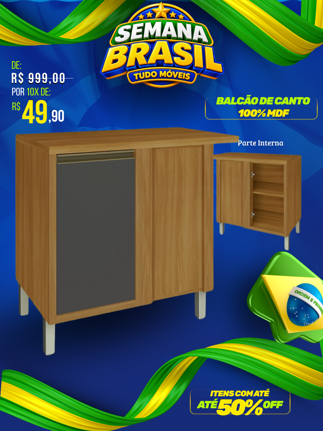 Balcão de Canto para Cozinha